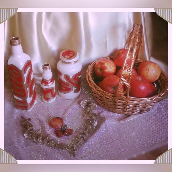 Hand Crafted Ancient Mysteries Gypsy Bottles&BakedApple Pillow Set - Picture 8 of 11